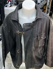 PITTILINE ( Mod. 3 Feuerwehrhaken) Lederjacke Herren Man Gr. 50 schwarz LLE153