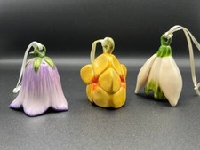 SELTEN Große Villeroy & Boch Spring 3 Flower Bells Ostern Primel Schneeglöckchen