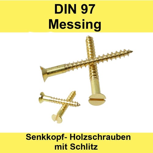 Din messing senkkopf - din, 97
