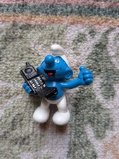 20438 Schlumpf mit Handy 2 Schlümpfe Figur Peyo Schleich 1996