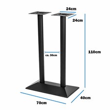 ONPIRA® Stehtisch Bistrotisch Tischbein Tisch Tischfuß Bartisch Bar 110 cm