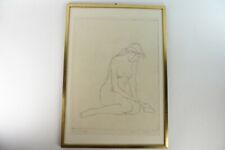 alter Kunstdruck - Damen Akt - Nummeriert - Signiert Cornelia Schulz 1977  