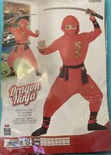 Jungen Faschingskostüm Dragon Ninja mit Zubehör, Gr. 128