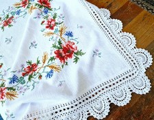 Vintage tischdecke mit - vintage,