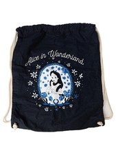 NASTROVJE POTSDAM Turnbeutel Alice im Wunderland Motiv Schwarz Baumwolle
