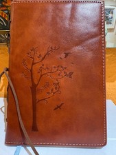 Organizer, Notizbuch, von der Firma Valery in Leder mit Applikationen,