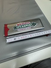 Wrigleys Spearmint Chewing Blechdose, Silber Sehr Gut Erhalten