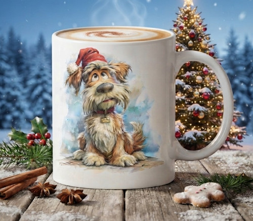 Weihnachtstasse hund mit - weihnachtstasse,