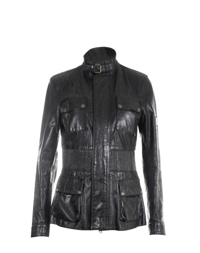 Belstaff lederjacke longbrian - belstaff,