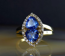 Ring Silber 925 Iolith blau