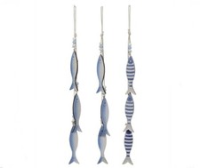 3er Set Holzfische Hänger