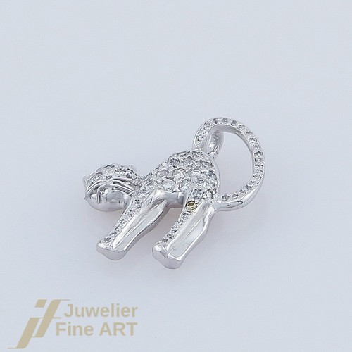 Katze anhänger mit diamanten - katze-anhänger,