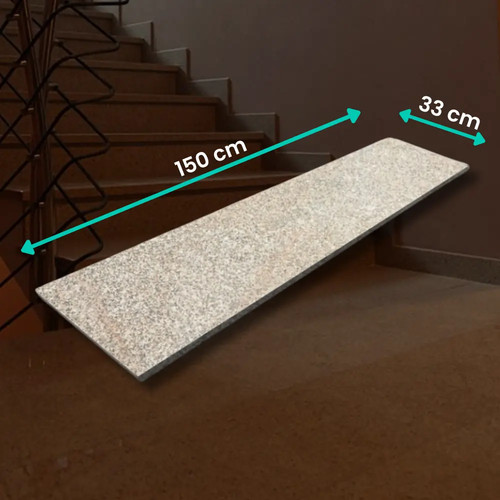 Beige geflammte granitstufe - beige,