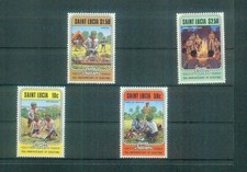 Kompletter Satz Briefmarken aus St. Lucia, MI 582-585 von 1982, postfrisch