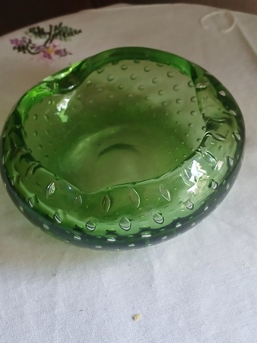 Schwerer aschenbecher grün - aschenbecher,