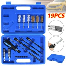 19 Einspritzdüsen Dichtsitz Werkzeug Satz Injektor Schacht Reinigung Bürsten Set