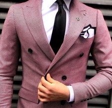 Designer Business Kariert Rot