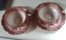 Seltmann Weiden Bavaria Mokka Tassen Theresia China Rot 2 Stück Mit Untertasse