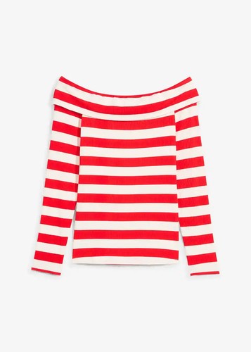 Carmenshirt aus softer - , viscose