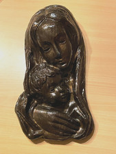 Madonna mit Kind - Gips oder Keramik Wandbild