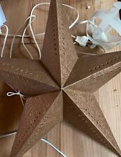 Papierstern zum Aufhängen Glitzer Mit Beleuchtung Kabel & Lampe