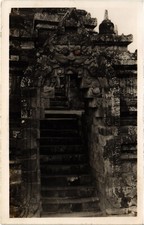 PC MALAYSIA, TEMPELTREPPE, Vintage ECHTFOTO Postkarte (b49473)