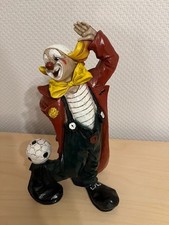 Clown, Vivian C,  H  26 cm, Formano Kunsthandwerk, Fußball