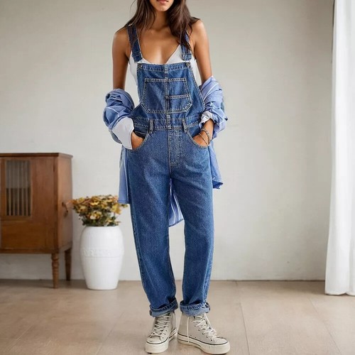 Damen latzjeans latzhose denim - damen,
