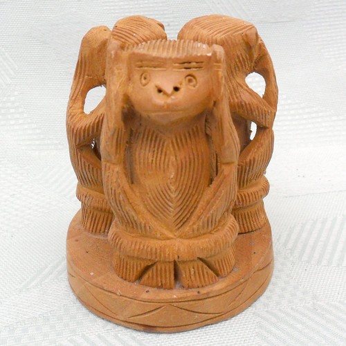 Handarbeit aus holz affen - holz, 3