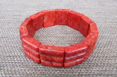 Rotes korallen armband - rotes,