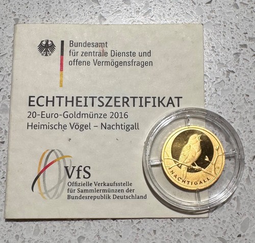 Goldmünze heimische vögel - goldmünze,