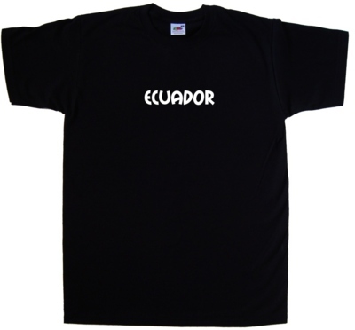 Ecuador text shirt - text, t-shirt