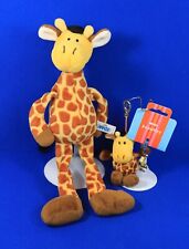 3x NICI GIRAFFE Wild friends Plüsch gelb braun Schlüsselanhänger 35 + 14 + 3 cm