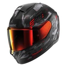 SHARK Ridill 2 Motorradhelm MOLOKAI schwarz-grau-rot m. Sonnenblende Größenwahl
