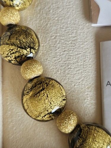 Halskette kreisel blattgold - halskette,