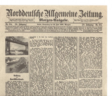 Eröffnung Nord-Ostsee-Kanal 75 Jahre Jubiläum Sonderstempel Siegel Stadt Kiel