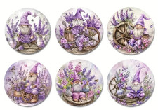 6x Wichtel Zwerg L Holz