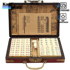 144 Mahjong Fliesen Set antik