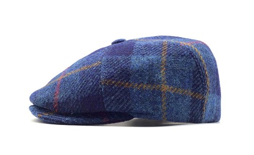 Harris tweed schiebermütze - tweed,