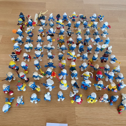 100 schleich schlümpfe - 100,