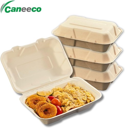 50x 9x6 bagasse essensboxen - 9x6",