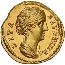 Diva Faustina I, Aureus, 141