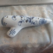 Okarina Handflöte Porzellan