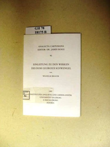 Einleitung den werken - einleitung,