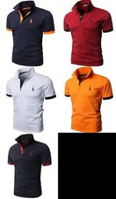 Herren Poloshirt Einfarbig
