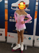 Eiskunstlauf Kleid Mädchen Glitzer Rollkunstlauf Kleider Langarm