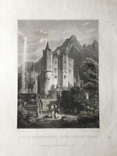 Carl Ludwig Frommel Stahlstich "Schloss Hohenschwangau"