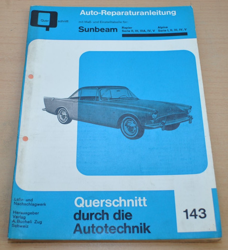 Sunbeam rapier serie iii - rapier, ii