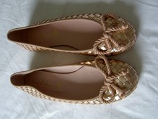 Ballerinas von Pretty Ballerinas, rose-gold Leder, Gr. 37 1/2, neu & ungetragen