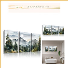 Aquarell wald leinwandbilder - aquarell,